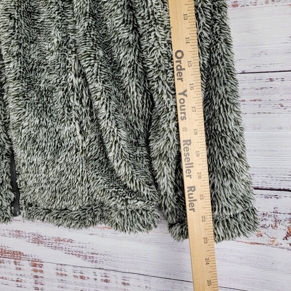 Disney Disneyland Fuzzy Fleece Jacket Womens Sz S Gray Embroidered Logo Full Zip - Picture 4 of 10